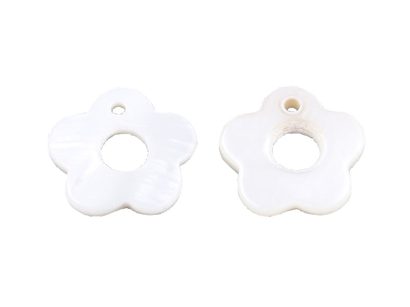 Achat Breloque fleur nacrée en coquille d'eau douce