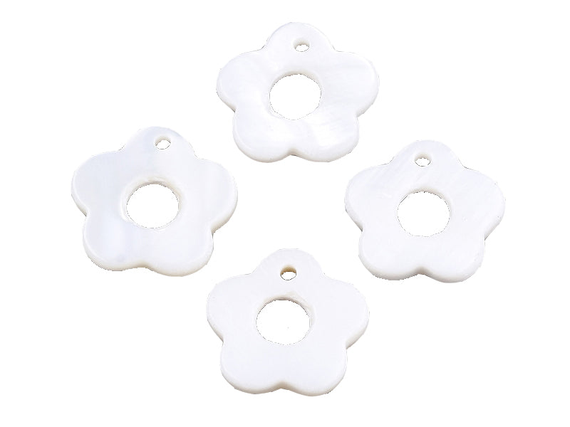 Achat Breloque fleur nacrée en coquille d'eau douce