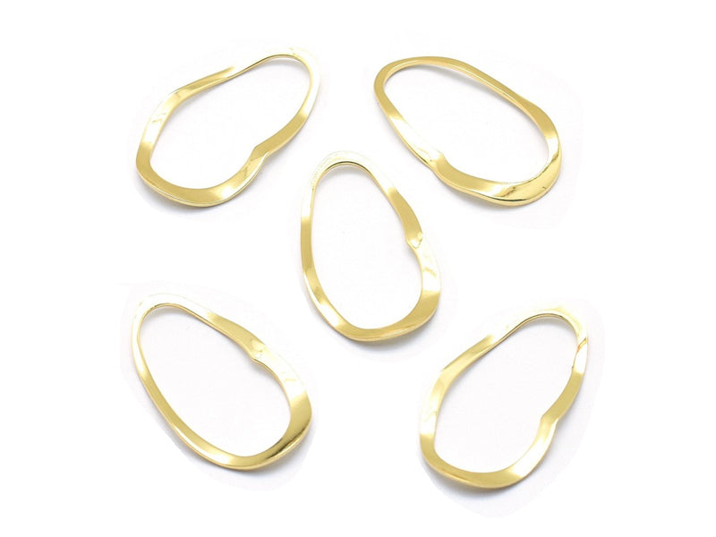Achat Anneau de jonction ovale fermé - Doré à l'or fin 18k