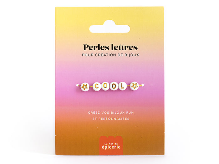 Achat Perles lettres "Cool" pour bracelet à personnaliser