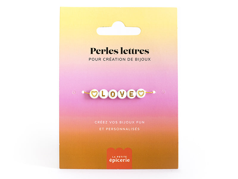 Achat Perles lettres "Love" pour bracelet à personnaliser