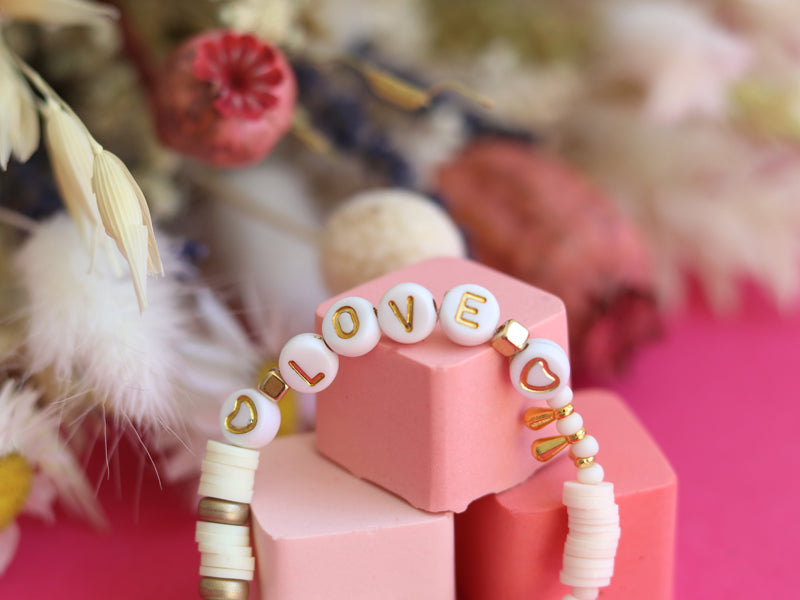 Achat Perles lettres "Love" pour bracelet à personnaliser