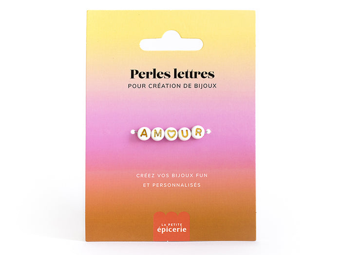 Achat Perles lettres "Amour" pour bracelet à personnaliser