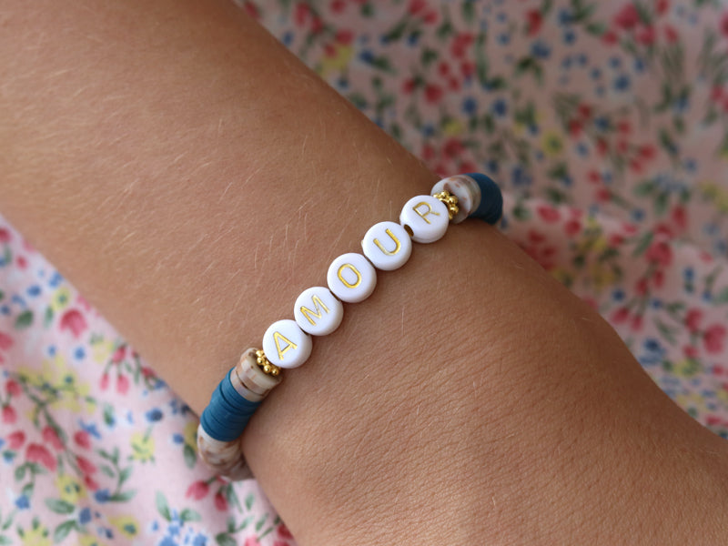 achat Perles lettres "Amour" pour bracelet à personnaliser