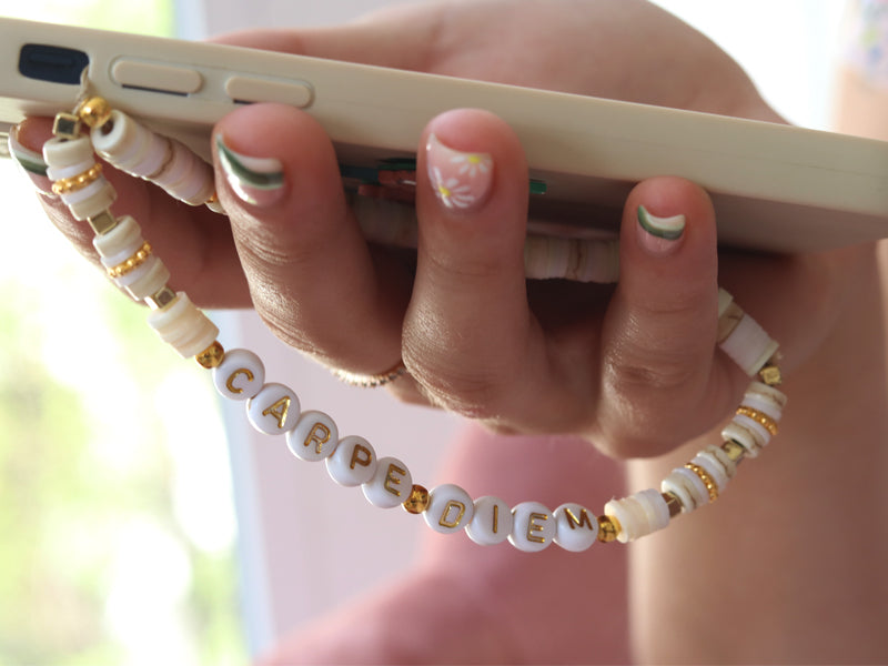 Achat Perles lettres "Carpe Diem" pour bracelet à personnaliser