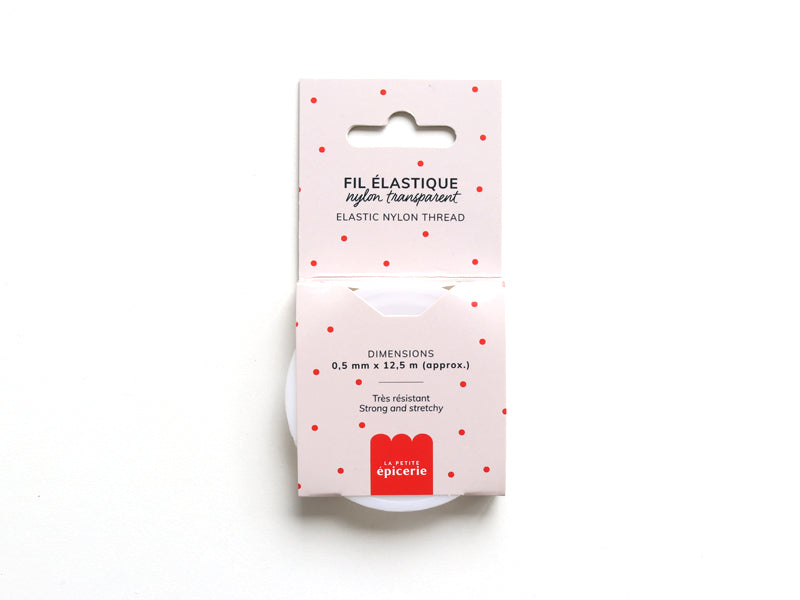 Achat 12,5 m de fil élastique nylon 0,5 mm - Transparent