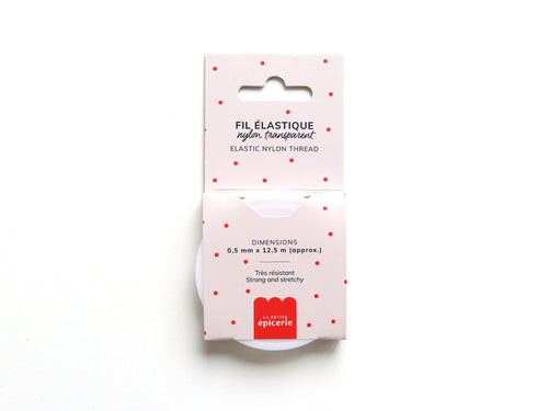 Achat 12,5 m de fil élastique nylon 0,5 mm - Transparent