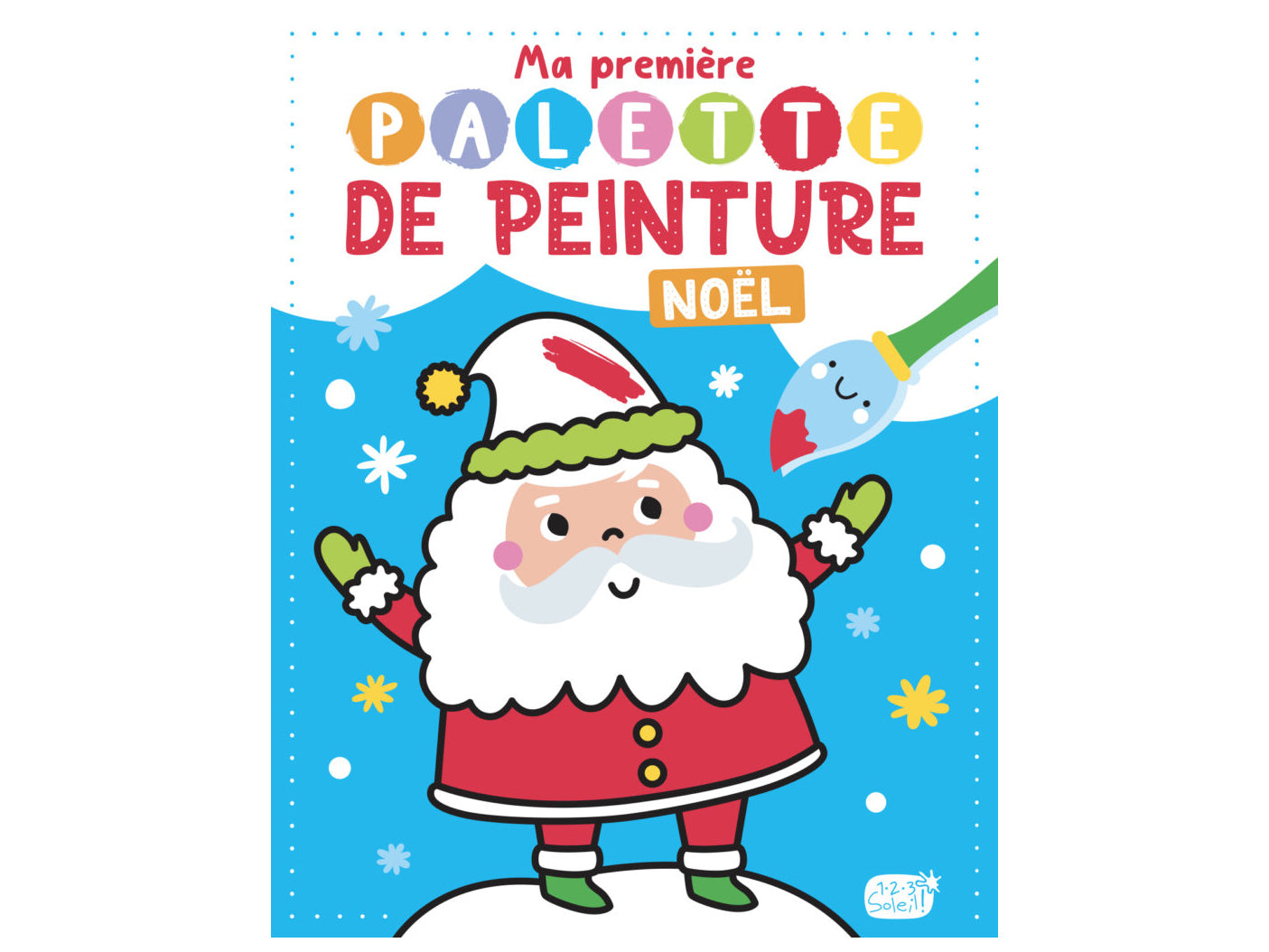 Achat Ma première palette de peinture Noël + pinceau - 1,2,3 Soleil
