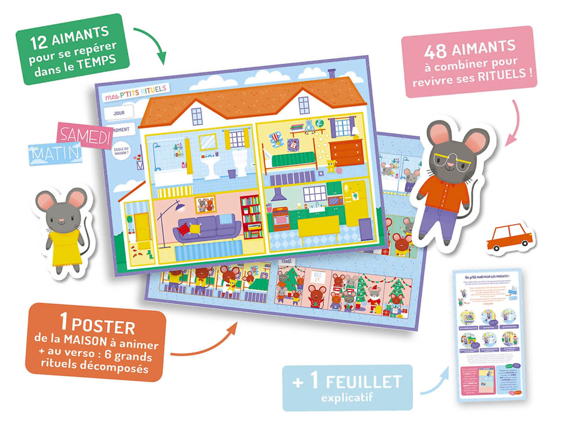 Achat Ma Pochette D'Aimants - Mes P'tits Rituels - Auzou