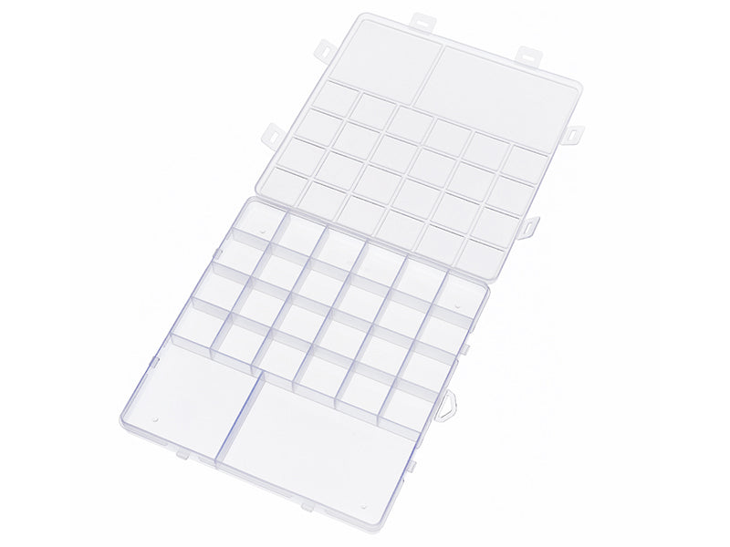 Achat Boite de rangement pour perles - 26 compartiments - 19 x 20 cm