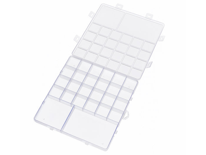 Achat Boite de rangement pour perles - 26 compartiments - 19 x 20 cm