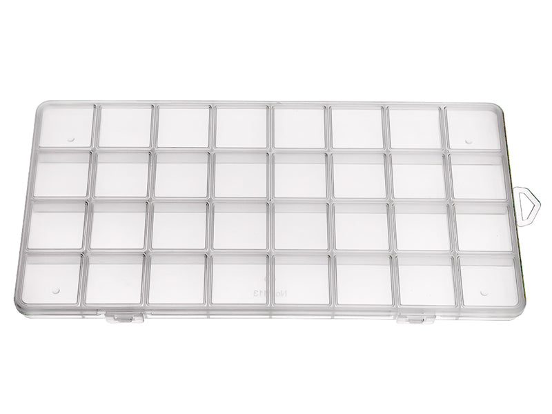 achat Boite de rangement pour perles - 32 compartiments - 26 x 13 cm