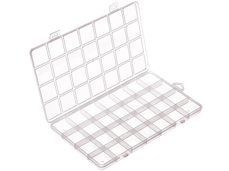 Achat Boite de rangement pour perles - 28 compartiments - 22 x 13 cm