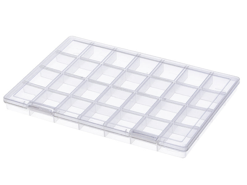 Achat Boite de rangement pour perles - 28 compartiments - 28 x 19 cm