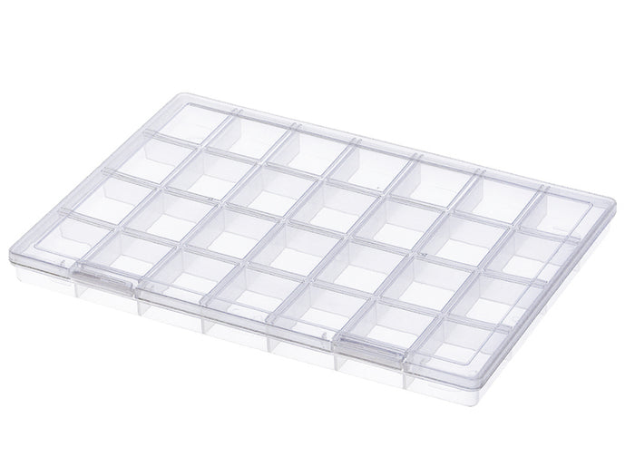 Achat Boite de rangement pour perles - 28 compartiments - 28 x 19 cm