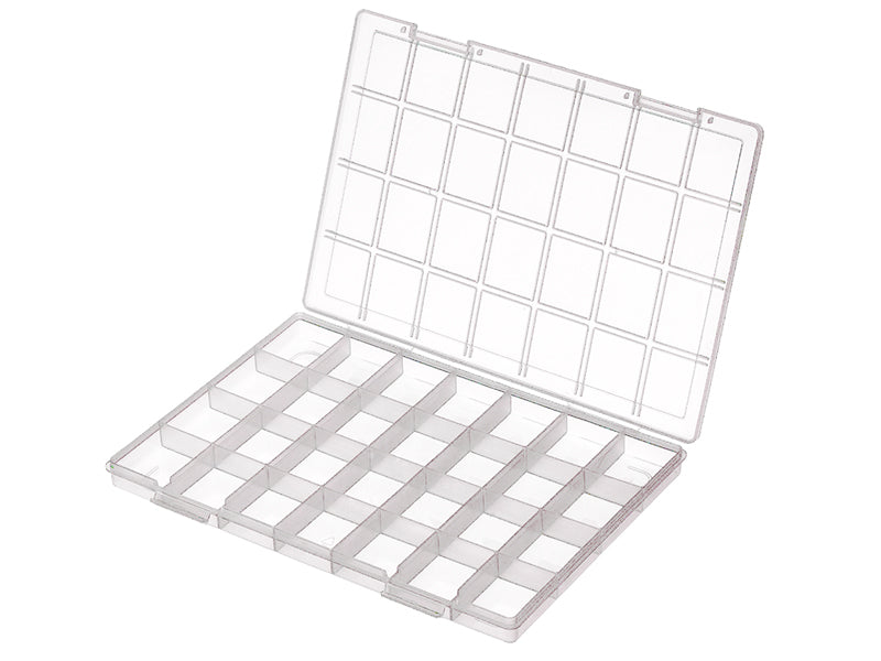 Achat Boite de rangement pour perles - 28 compartiments - 28 x 19 cm