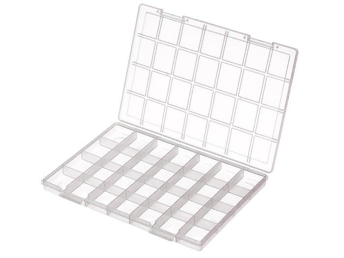 Achat Boite de rangement pour perles - 28 compartiments - 28 x 19 cm