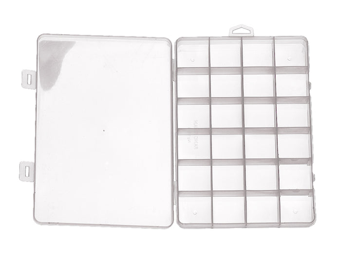 Achat Boite de rangement pour perles - 24 compartiments - 19 x 13 cm