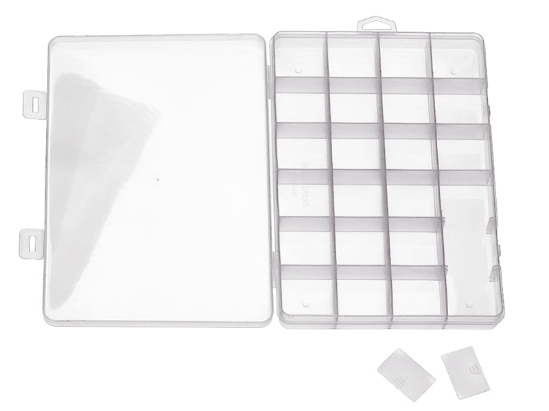 achat Boite de rangement pour perles - 24 compartiments - 19 x 13 cm