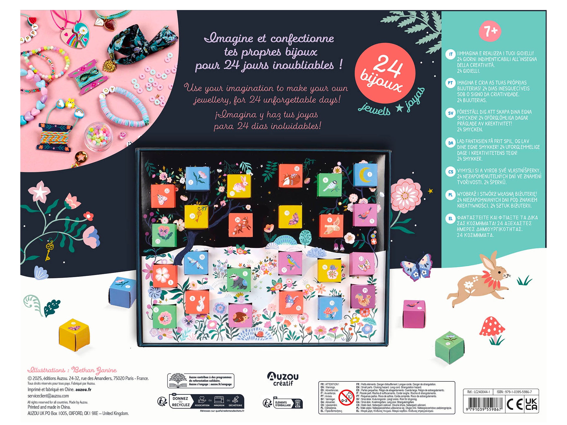 Calendrier de l'Avent Bijoux 2025 - Auzou