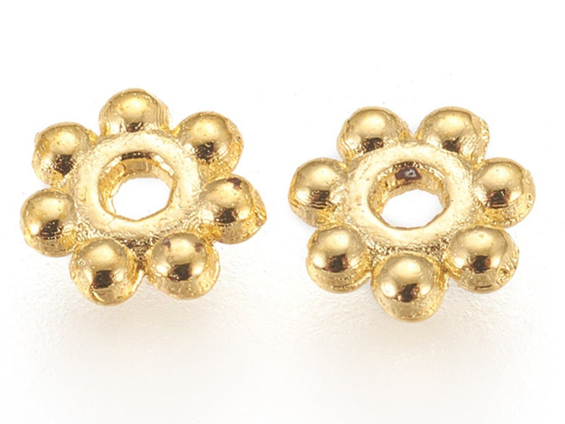 Achat 20 perles intercalaires dorées à petites boules - 4 mm