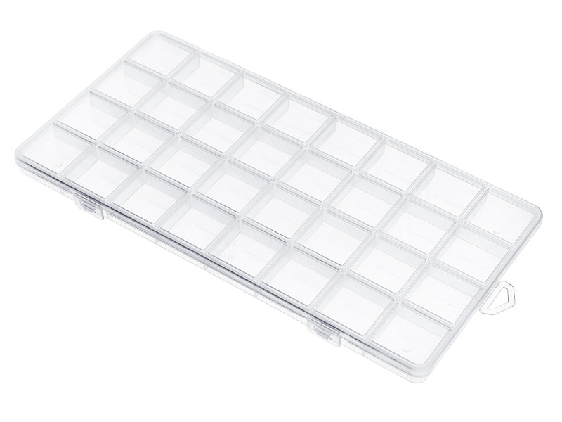 Achat Boite de rangement pour perles - 32 compartiments - 26 x 13 cm