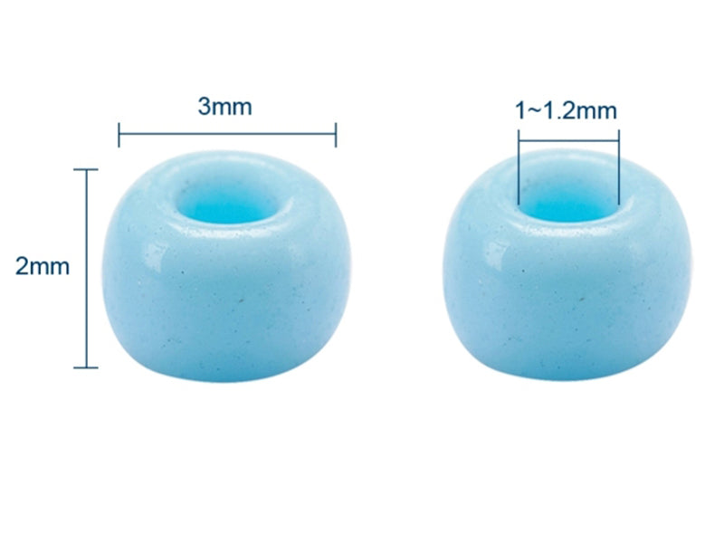 achat Boite de 15 couleurs de perles de rocailles - taille 8/0 soit 3 mm de diam env.