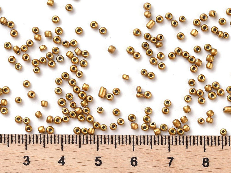 achat Boite de 15 couleurs variées de perles de rocailles rondes 12/0 - 2mm env.
