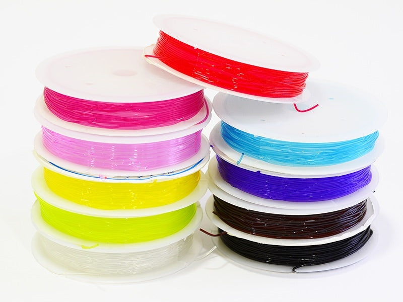 achat 5 m de fil élastique 0,8 mm - chocolat