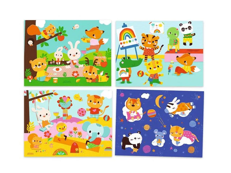 achat Collages pour les tout-petits - La journée