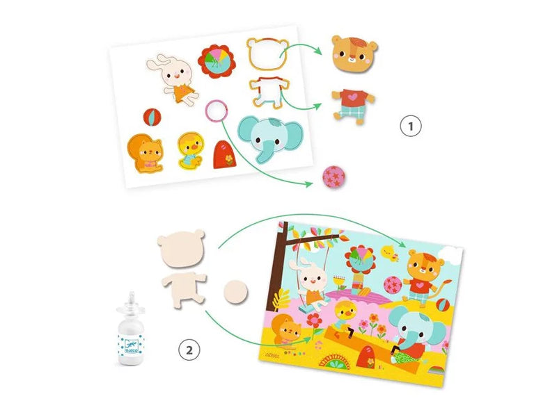 achat Collages pour les tout-petits - La journée