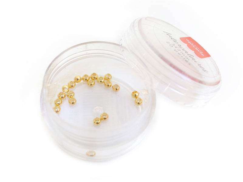 Achat 20 perles rondelles intercalaires rondes couleur doré - 3x2 mm