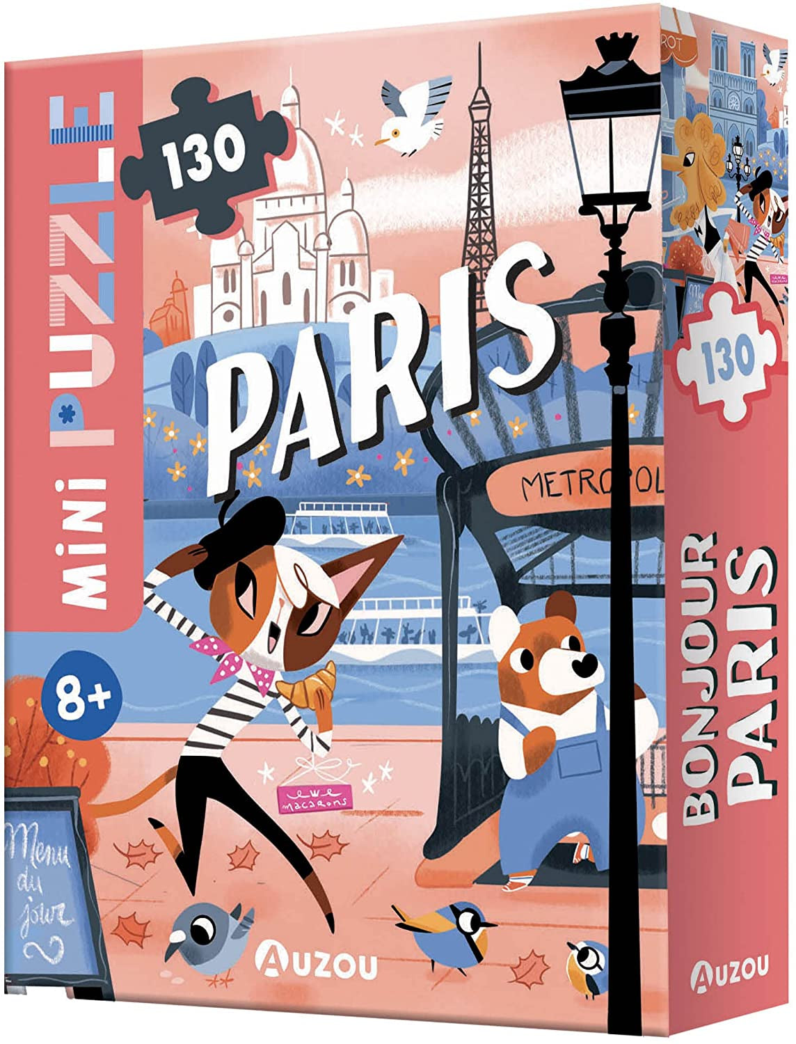 Achat Mini puzzle - Bonjour Paris - 130 pièces