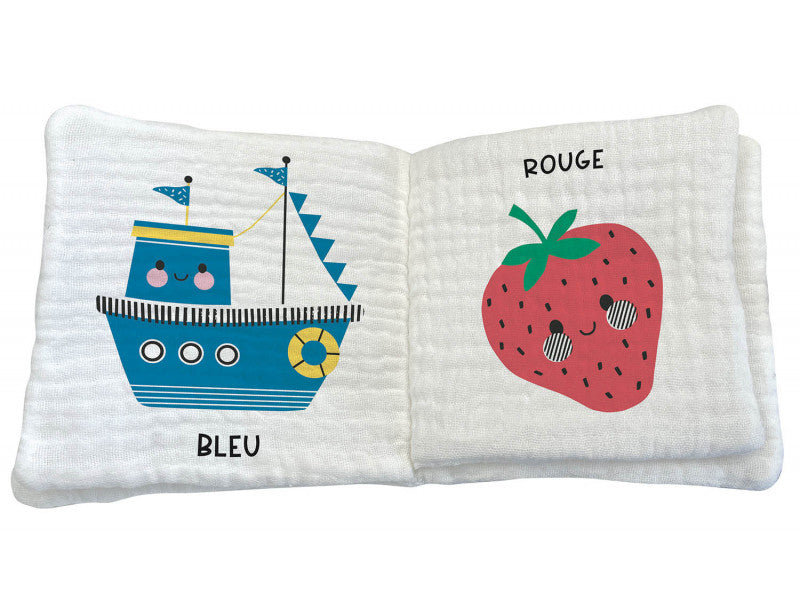 Achat Mon premier livre tissu en lange - Les couleurs