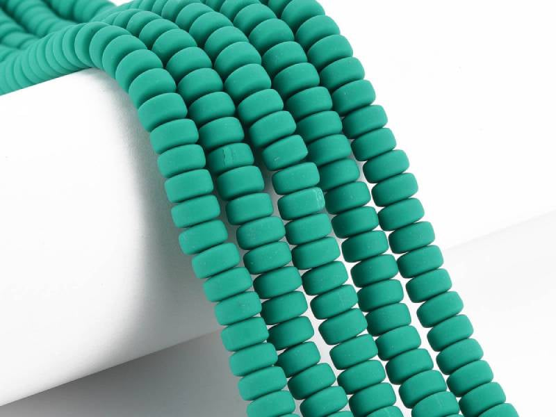 achat Boite de perles heishi épaisses 6 mm - Vert bouteille