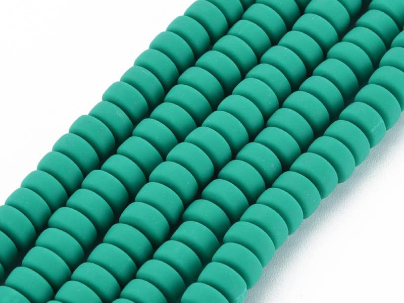 Achat Boite de perles heishi épaisses 6 mm - Vert bouteille