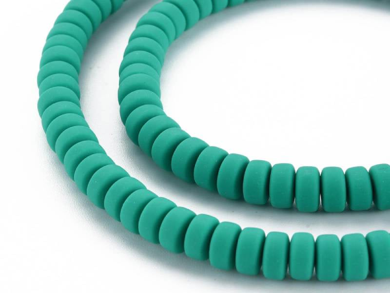 achat Boite de perles heishi épaisses 6 mm - Vert bouteille