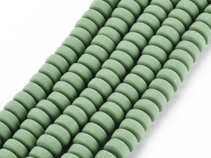 Achat Boite de perles heishi épaisses 6 mm - Kaki