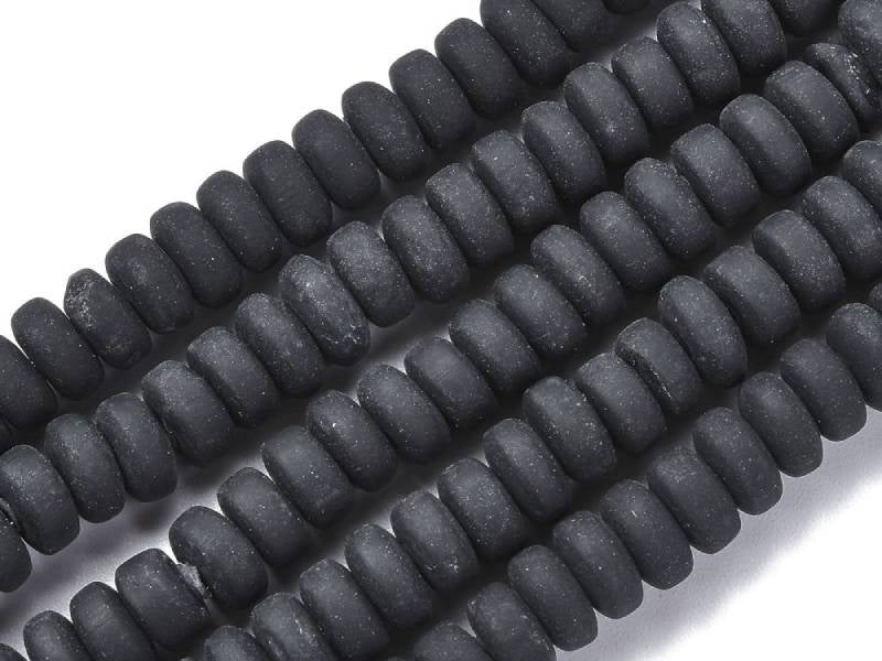 Achat Boite de perles heishi épaisses 6 mm - Noir