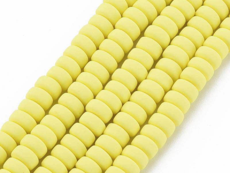 Achat Boite de perles heishi épaisses 6 mm - Jaune clair