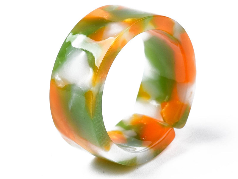 Achat Bague en résine transparente effet écaillé - Couleur aléatoire
