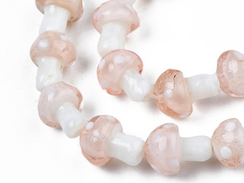 Achat Perle champignon - Rose et blanc