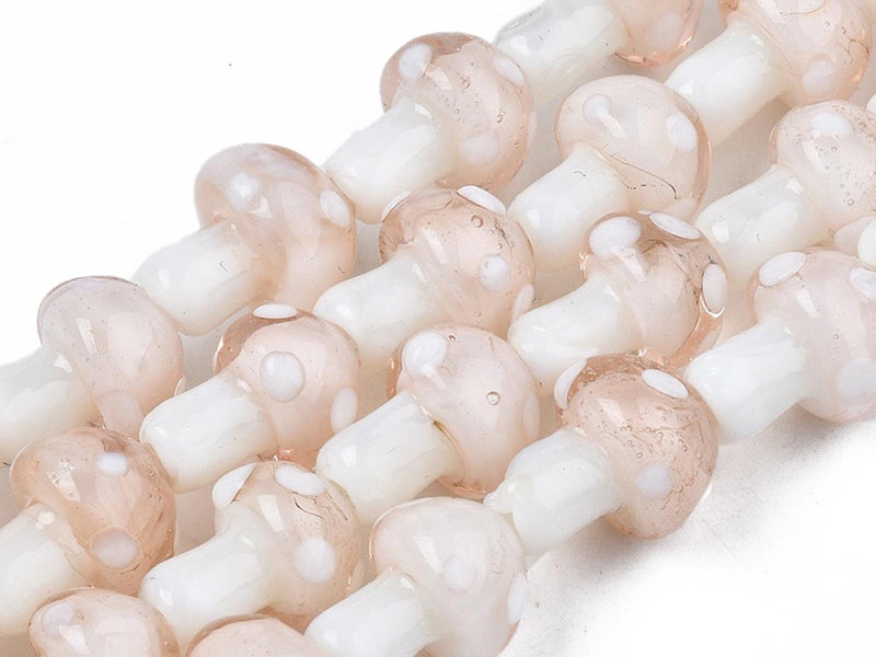 Achat Perle champignon - Rose et blanc