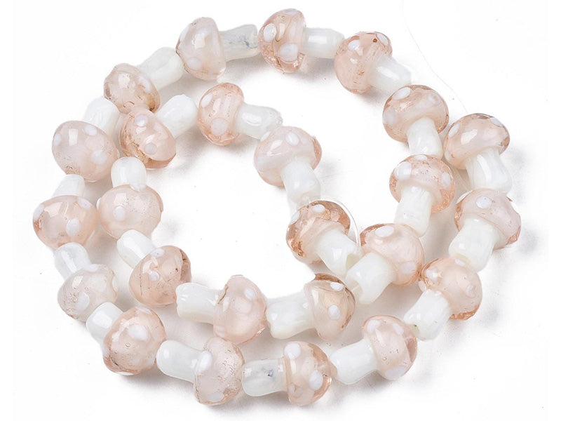 achat Perle champignon - Rose et blanc