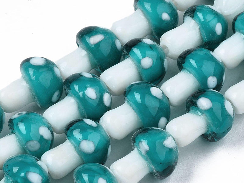 Achat Perle champignon - Bleu et blanc