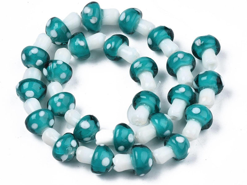 Achat Perle champignon - Bleu et blanc