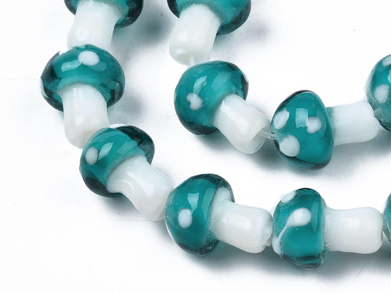 achat Perle champignon - Bleu et blanc