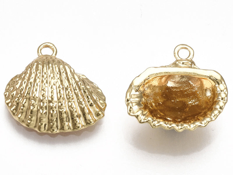 Achat Pendentif coquillage - Doré à l'or fin 18k sans nickel - 14,5 mm