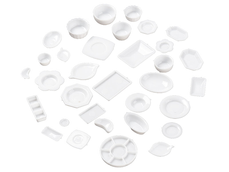 Achat Lot de 33 plats miniatures en plastique