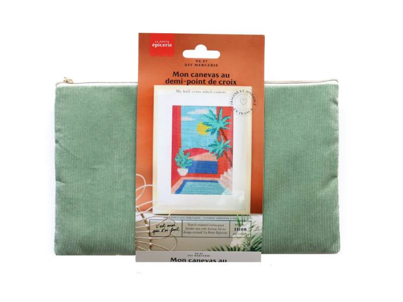 Achat Kit DIY Mercerie - Mon canevas au demi-point de croix